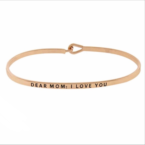 DEAR MOM I LOVE YOU hooked bracelet - Picture 1 of 4